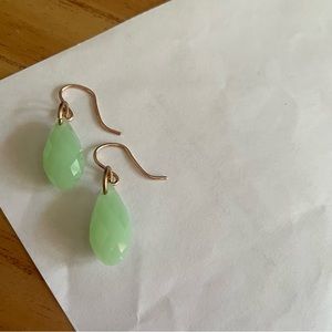 jade green earrings !!